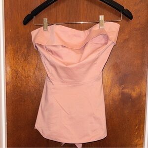 Pink Strapless Top